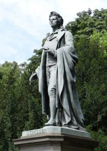 Schiller Denkmal als Sinnbild für Sprüche Beziehungsprobleme