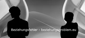 Abgewandte Silhouetten eines Mannes und einer Frau als Sinnbild für Beziehungsfehler - Er wird sich ändern